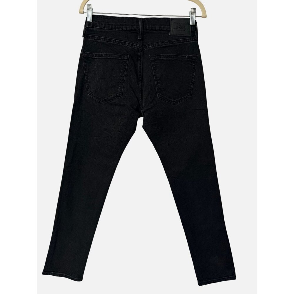 Abercrombie & Fitch Mens Skinny Black Jeans 29x30 Stretch Denim - Picture 3 of 11